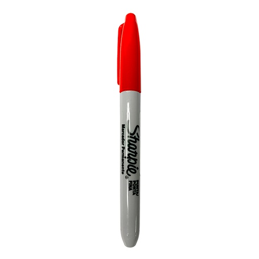 [30002B] MARCADOR SHARPI PERMANENTE PUNTA FINA ROJO X1