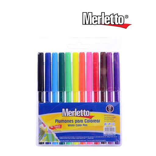 [780-1140664] MARCADORES DE COLORES MERLETTO X12