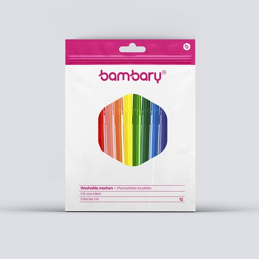 [205-2515/302] MARCADORES LAVABLES PUNTA FINA 12 UND