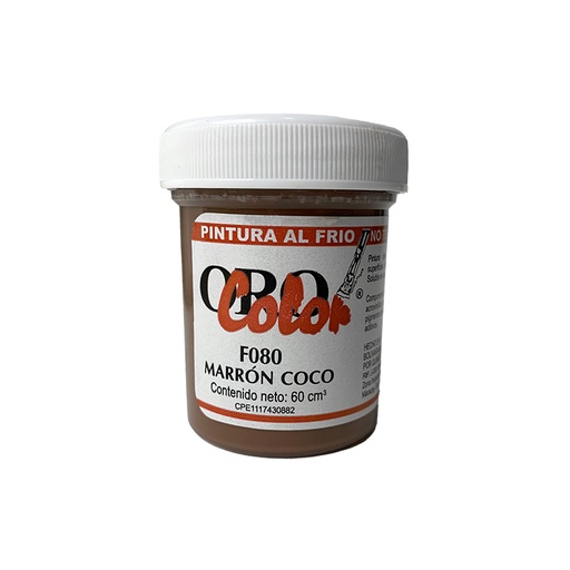 [F080-60] PINTURA AL FRIO MARRON COCO 60CM
