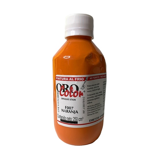 [F007-250] PINTURA AL FRIO NARANJA 250CM