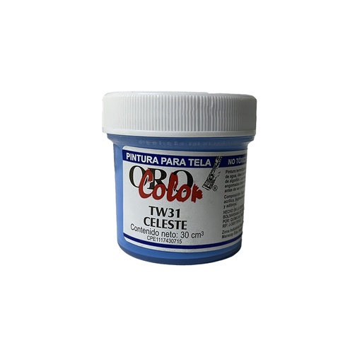 [TW31] PINTURA TEXTIL CELESTE 30CM