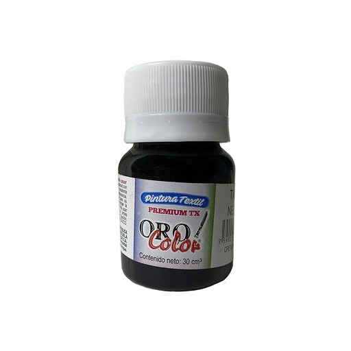 [TX370] PINTURA TEXTIL PREMIUM NEGRO 30ML 