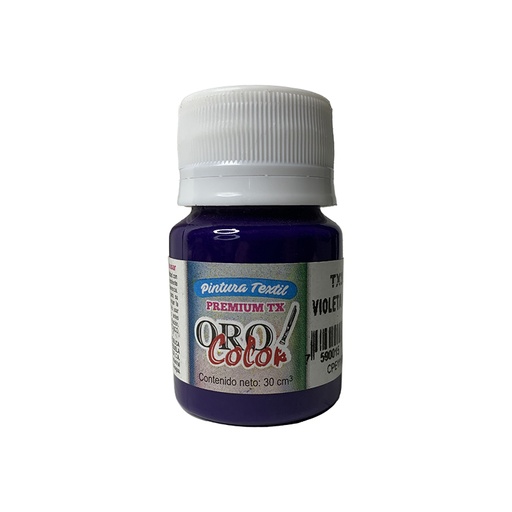 [TX342] PINTURA TEXTIL PREMIUM VIOLETA SUAVE 30ML 