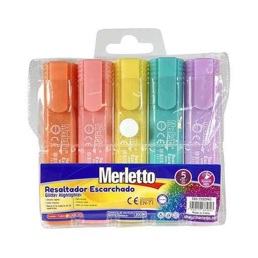 [780-7552943] RESALTADOR ESCARCHADO 5PZ