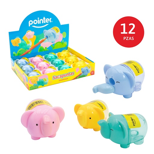 [SH-319A] SACAPUNTAS CON DEPOSITO (ELEFANTE)