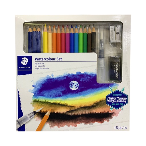 [614610C] SET DE ACUARELA MIXTA X18