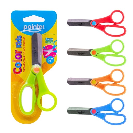 [SSC-01-5] TIJERA ESCOLAR PUNTA ROMA 5"