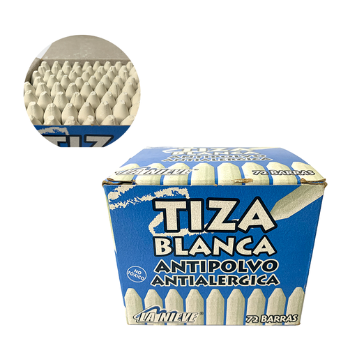 [824772000033] TIZA BLANCA X 72