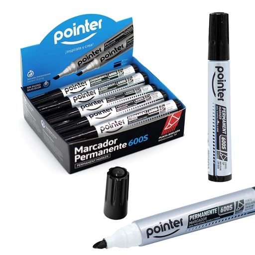 [M-226S-BK] MARCADOR PERMANENTE (NEGRO)