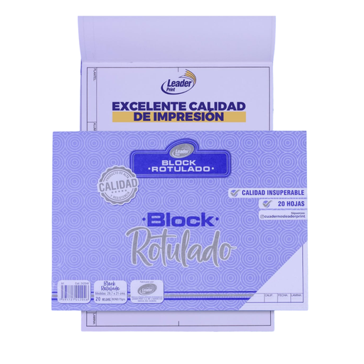 [242046] BLOCK ROTULADO