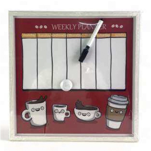 [780-8384006] TABLERO PLANIFICADOR 31.4 x 31.4CM + IMAN Y MARCADOR
