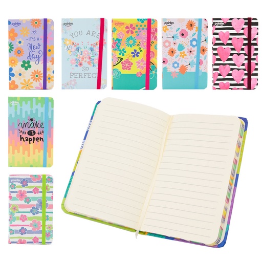 [NB-1705-A6] LIBRETA DE APUNTES CON LIGA - A6 80 HOJAS AMARILLAS