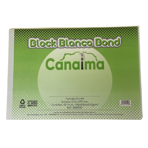 [BBBP20] BLOCK BLANCO BOND DIN A4