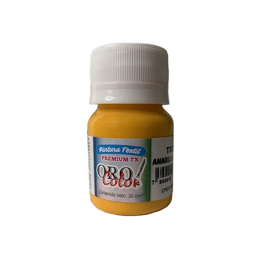 [TX305] PINTURA TEXTIL PREMIUM AMARILLO CADMIO 30CM