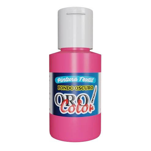 [FO-522] PINTURA TEXTIL FONDO OSCURO ROSA NEON