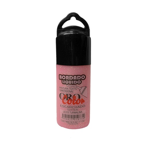[LE-315] BORDADO LIQUIDO ESCARCHADO TURMALINA 32.5CM