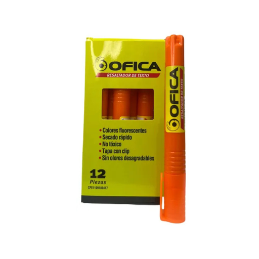 [ORE006NARA] RESALTADOR OFICA NARANJA 