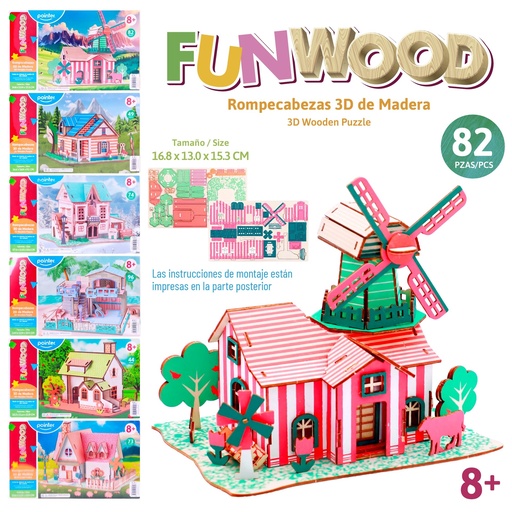 [PZZ-24100] ROMPECABEZAS 3D (CASAS)