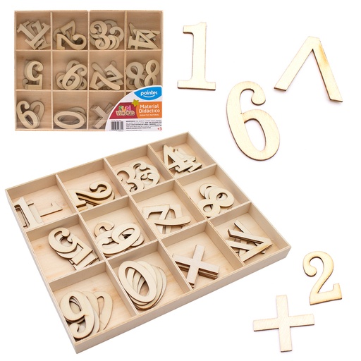 [ANC-2204] MATERIAL DIDÁCTICO - NÚMEROS DE MADERA