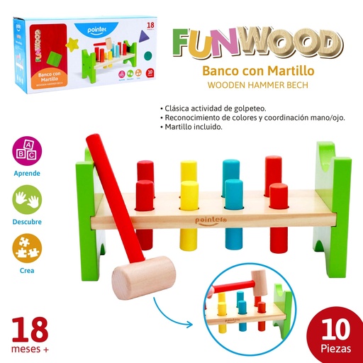 [PZZ-1904] JUEGO DIDACTICO (BANCO CON MARTILLO)