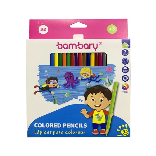 [205-1520/101] LAPICES DE COLORES 24UND