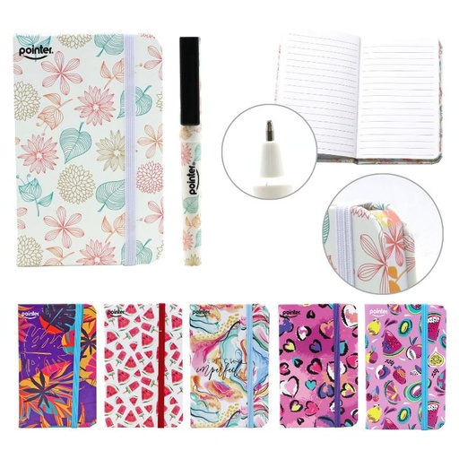 [NB-23130] LIBRETA DE APUNTES CON BOLIGRAFO - A6 80 HOJAS BLANCAS