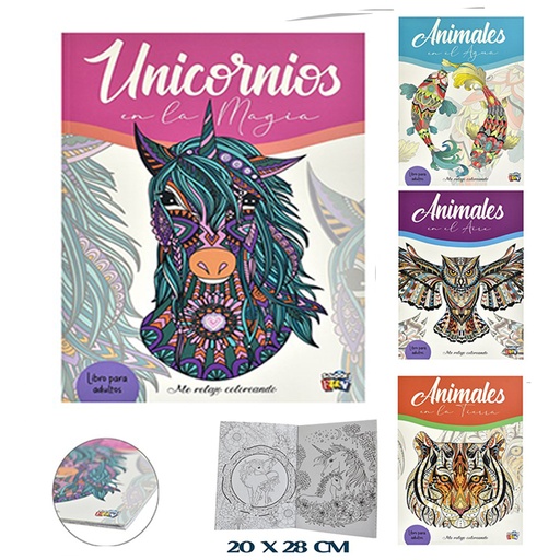 [978-987-8986-68-5] LIBROS DE COLOREAR- MANDALAS ANIMALES -16PG