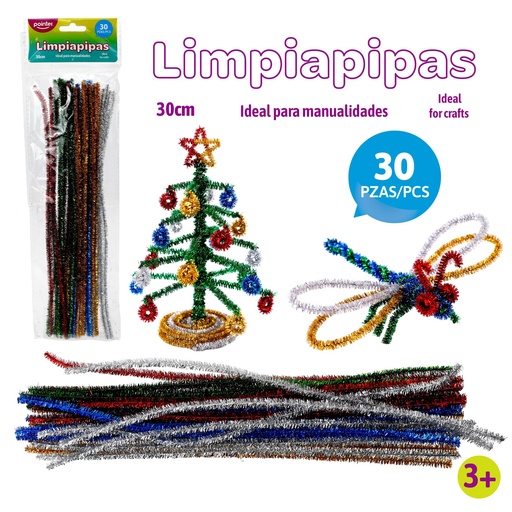 [HX033] LIMPIA PIPAS METALICOS SET x 30 PIEZAS