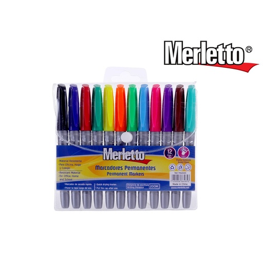[780-7552020] MARCADORES PERMANENTES x12PZAS