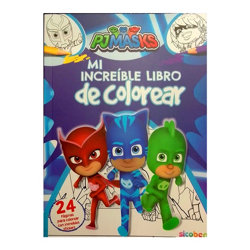 [6014417173183ME] MI INCREIBLE LIBRO DE COLOREAR PJ MASK