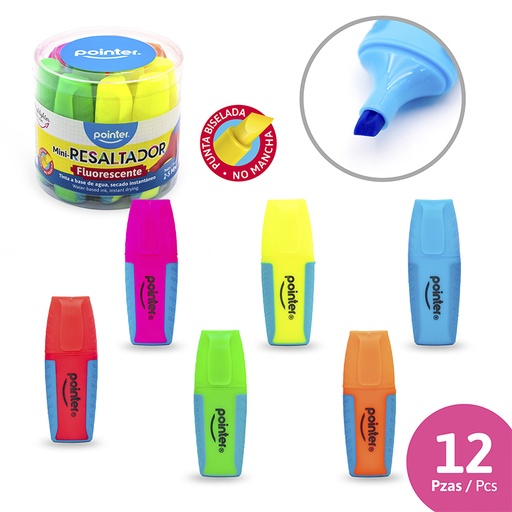 [FMK-22146-12] MINI RESALTADORES FLOURESCENTES x12 PZAS.