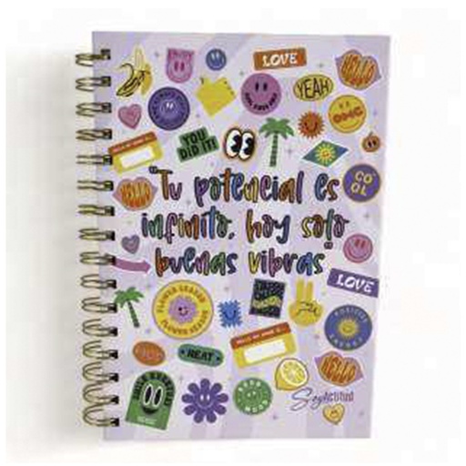 [783-2033238] LIBRETA ESPIRAL A5 - "SOY ACTITUD"