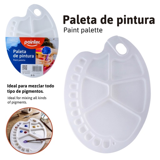 [PT-0008] PALETA PLASTICA PARA PINTURA