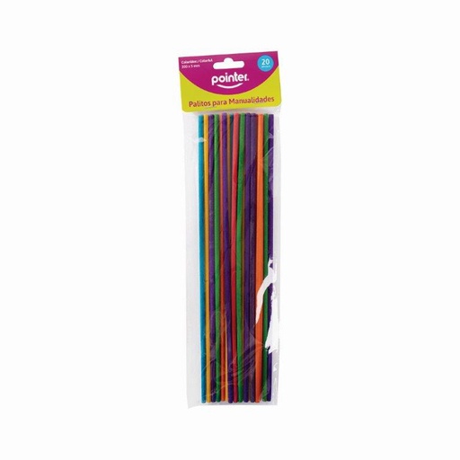 [RW-3005-CO] PALITOS PARA MANUALIDADES - 300 x 5MM x20PZAS