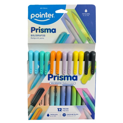 [BP-7110-A] BOLIGRAFO PRISMA 1.0MM - TINTA AZUL UNIDAD