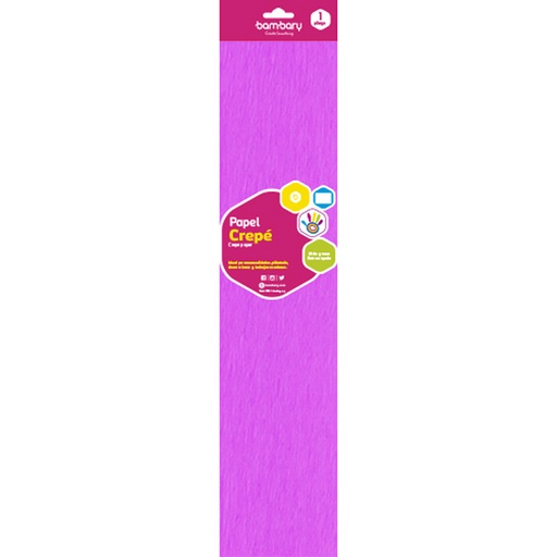 [107-0250/625] PAPEL CREPE MAGENTA INTENSO - 50CM x 2M