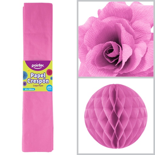 [CP-706] PAPEL CREPE - ROSADO (50x200CM)
