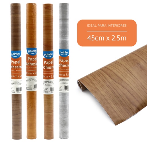 [PA-4525S] PAPEL DECORATIVO ADHESIVO - 45Cm x 2,5Mts