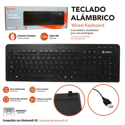 [LD-WK-01] TECLADO PARA COMPUTADORA