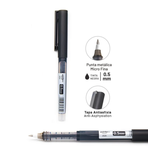 [RP-2020] BOLIGRAFO TINTA GEL NEGRO - BASIC PRO 0.5MM UNIDAD