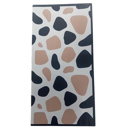 [HQ-WR-2601] PAPEL COREANO OUYA BITONO OPACO ANIMAL PRINT - JIRAFA/ROSA 58x58CM