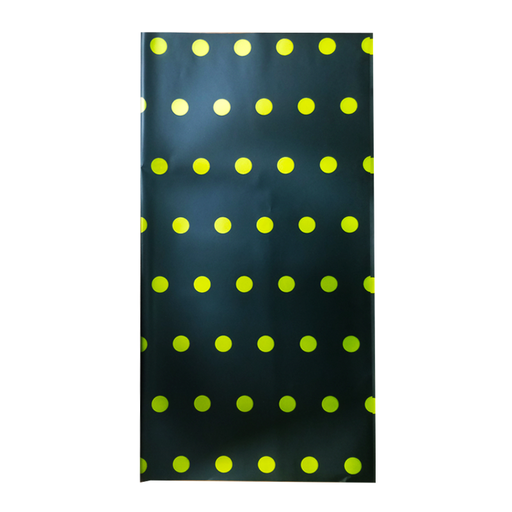 [HQ-WR-1605] PAPEL KOREANO HANSU TRANSLUCIDO LUNARES NEGRO/ORO 57X57CM