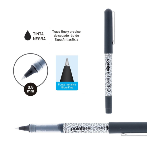[RP-2015] BOLIGRAFO TINTA GEL NEGRO - FINE PRO 0.5MM UNIDAD