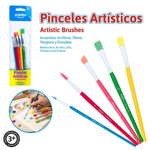 [AB-2020-5] PINCELES ARTISTICOS x5PZAS