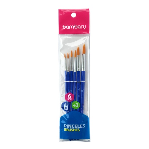 [230-7510/004] PINCELES ARTISTICOS x6PZAS