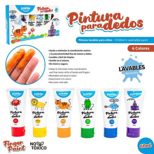 [WCT-22123] PINTADEDOS 60ML - COLORES BRILLANTES