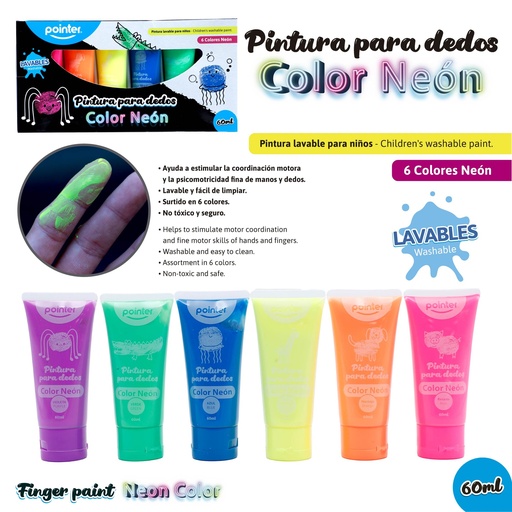 [WCT-22123-N] PINTADEDOS 60ML - COLORES NEON