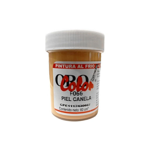 [F066-60] PINTURA AL FRIO PIEL CANELA 60ML