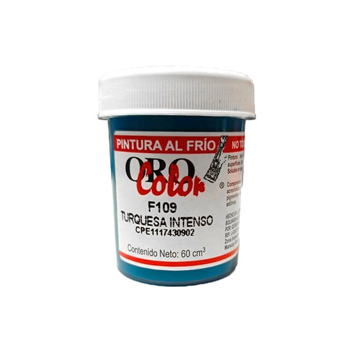[F109-60] PINTURA AL FRIO TURQUESA INTENSO 60ML